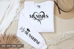 Mummy's Laughter SVG - Mother's Day Sleeve T shirt Design Product Image 1