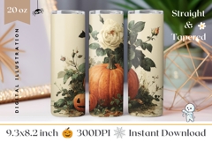 Halloween Pumpkin Tumbler, Fall Tumbler Design Product Image 1