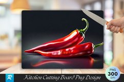 Chili Pepper Cutting Board Sublimation Design Product Image 1
