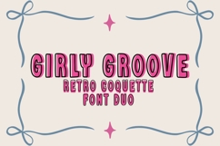 Girly Groove Font Duo, Retro Coquette Handlettered Font Product Image 1