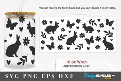 Easter Bunny Wrap for 16 oz Glass Cans Product Image 2