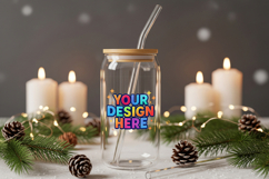 Winter Glass Can Mockup Product Image 2