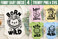 Funny Baby Animal SVG PNG Cute Baby Animal Humor Quote Product Image 1