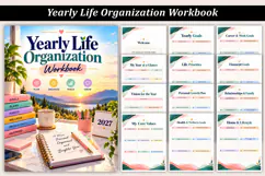 Yearly Life Organization Workbook Product Image 1