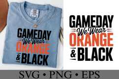 Game Day We Wear Brown &amp; Black Svg | Sport Svg | Shirt Svg Product Image 2