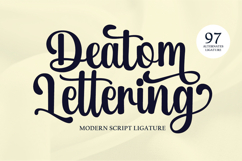 Deatom Lettering Product Image 1