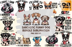 Sarcastic Dog PNG Bundle 08 Product Image 1