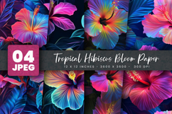 Tropical Hibiscus Bloom Paper Product Image 1