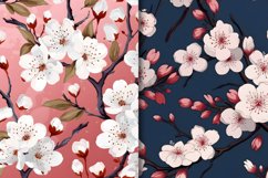 Cherryblossom Floral Seamless Patterns Bundle Product Image 2