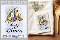 Cozy kitchen | Kitchen Dish Towel Sublimation Product Image 1
