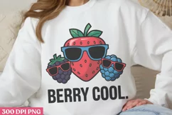 Berry Cool PNG, Funny Puns Sublimation PNG Product Image 1