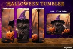 Halloween Cats Tumbler Wrap Bundle | 20 Oz | Sublimation Product Image 2
