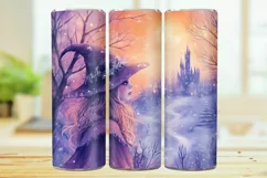 Witch Tumbler Wrap 20oz Skinny Tumbler Sublimation Design. Product Image 1