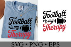 Football is my therapy svg | Game Day Svg | Shirt Svg Product Image 2