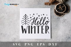 Hello Winter Svg|Christmas Svg Product Image 3