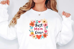 Best Mom Ever Mother&#039;s day sublimation t-shirt design PNG Product Image 2