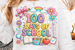 100 Days Of School Back To School PNG Design 100 days PNG Product Image 2