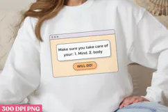 Daily Reminder PNG, Daily Reminder Sublimation PNG Product Image 2