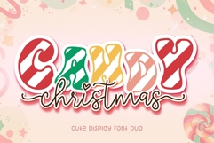 Candy Christmas - Sweet Display &amp; Script Font Duo Product Image 1