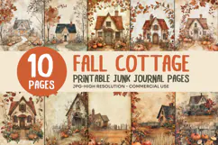 Cozy Autumn Cottage Junk Journal Pages Product Image 1