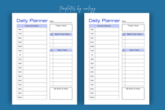 Editable Daily Planner Template for Canva | Printable Product Image 1