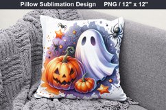 Halloween Ghost - Halloween pillow Sublimation Design Product Image 2