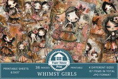 Whimsy girls junk journal pages Product Image 1