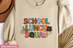 School Lunch Squad PNG, Lunch Lady Sublimation PNG Product Image 2