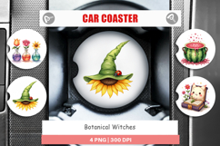 Botanical Witches Car Coaster Product Image 1