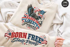 Patriotic Eagle Front Sleeve PNG, Liberty Eagle Front Sleeve Product Image 1