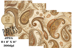 Shabby Chic, Paisley, Papers, Junk Journal Product Image 1