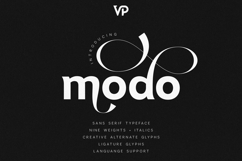 Modo Modern Sans Serif Typeface Product Image 1