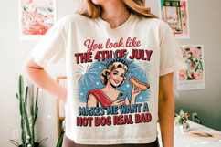 You Look Like the 4th of July Funny PNG T-Shirt|4th of July Product Image 7