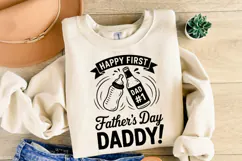Happy first Father's day Daddy Svg | Shirt Svg Product Image 2