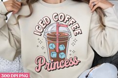 Iced coffee princess PNG, Iced Coffee Sublimation Product Image 2