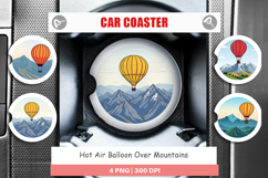 Car Coaster Mountain Hot Air Balloon Product Image 1