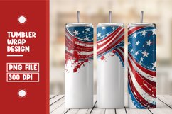 American Flag Tumbler Wrap Design Product Image 1