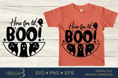 Here for Lil' Boo Halloween SVG PNG Sublimation |Boo Witch Product Image 1