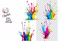 Paints, Art, Ephemera, PNG, watercolor, Clipart Product Image 1
