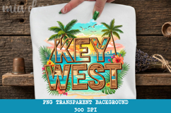 Key West PNG, Vintage Florida Beach Lighthouse Sublimation Product Image 1
