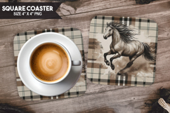 Cute Animals Square Coaster PNG Bundle, Digital Coaster Set Product Image 2