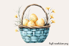 Geometric Pastel Easter Clipart PNG Product Image 1