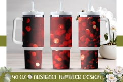 Red Glitter Tumbler, Red 40 Oz Tumbler Template Product Image 1