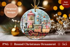 Cartoon Christmas Ornament, Christmas Train Ornament Design Product Image 1