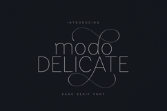 Modo Delicate Elegant Thin Sans Serif Font Product Image 1