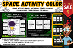 Space Activity Pages with Book Cover worksheets Product Image 1