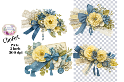 Cluster, Ephemera, PNG, Junk Journal, clipart Product Image 1