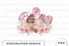 Valentine's Sweet Treats Sublimation Product Image 1