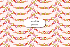Colorful Chain Seamless Pattern | Cute Party Digital Paper Product Image 1