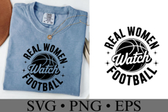Real Women watch Football Svg | Game Day Svg | Shirt Svg Product Image 2